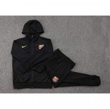 Chandal con Capucha del Barcelona Nino 24-25 Negro