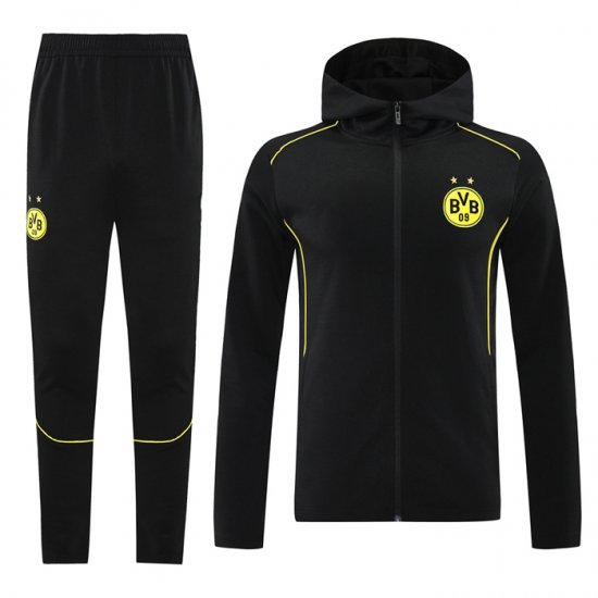 Chandal con Capucha del Borussia Dortmund 2024 Negro - Haga un click en la imagen para cerrar
