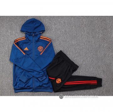 Chandal con Capucha del Manchester United 23-24 Azul