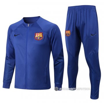 Chandal de Chaqueta del Barcelona 2022-23 Azul