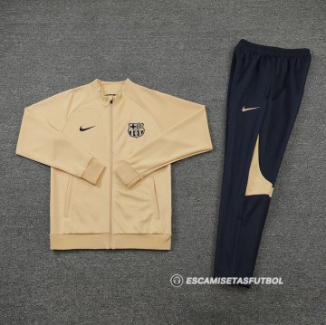 Chandal de Chaqueta del Barcelona 22-23 Caqui