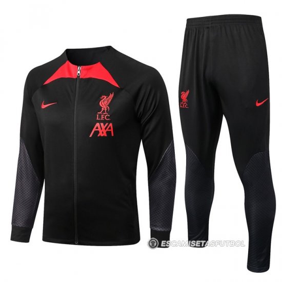 Chandal de Chaqueta del Liverpool 22-23 Negro - Haga un click en la imagen para cerrar