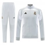 Chandal de Chaqueta del Real Madrid 25-26 Nino Gris Blanco