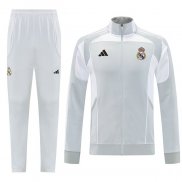 Chandal de Chaqueta del Real Madrid 25-26 Nino Gris Blanco