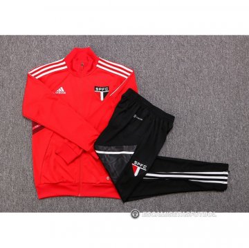 Chandal de Chaqueta del Sao Paulo 22-23 Rojo