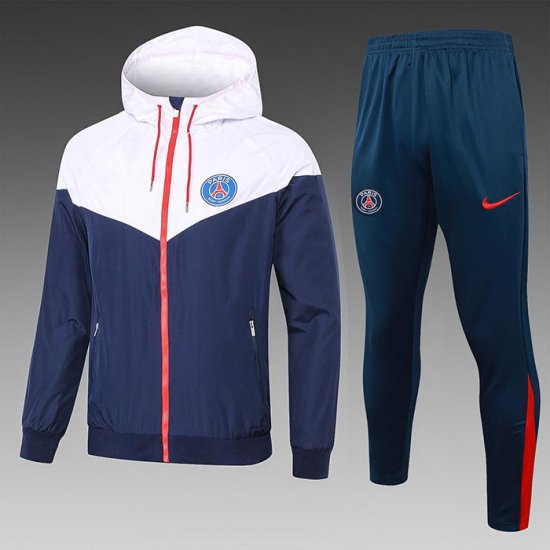 Chandal de Rompevientos del Paris Saint-Germain 24-25 Azul Blanco - Haga un click en la imagen para cerrar