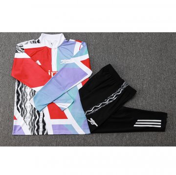 Chandal de Sudadera del Arsenal Nino 24-25 Rojo y Blanco
