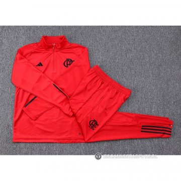 Chandal de Sudadera del Flamengo 23-24 Rojo