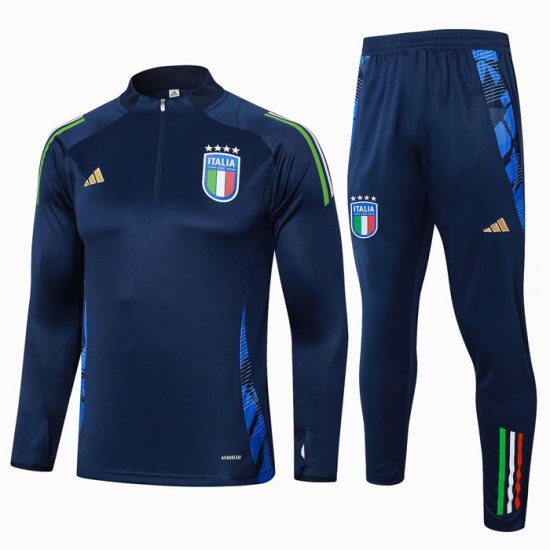 Chandal de Sudadera del Italia 24-25 Azul - Haga un click en la imagen para cerrar