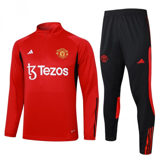 Chandal de Sudadera del Manchester United 2023-2024 Rojo - Haga un click en la imagen para cerrar