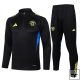 Chandal de Sudadera del Manchester United 25-26 Negro Amarillo