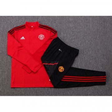 Chandal de Sudadera del Manchester United Nino 22-23 Rojo
