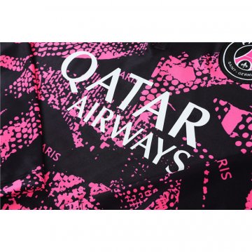 Chandal de Sudadera del Paris Saint-Germain 2022-23 Negro y Rosa