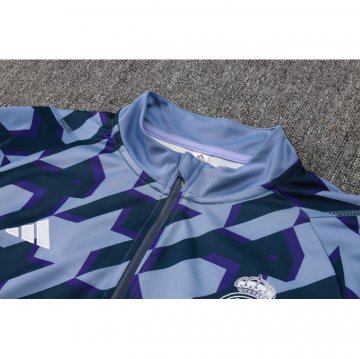 Chandal de Sudadera del Real Madrid 24-25 Negro y Gris