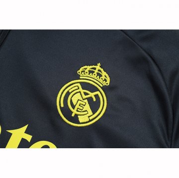 Chandal de Sudadera del Real Madrid 25-26 Negro Amarillo