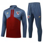 Chandal de Sudadera del Sao Paulo 25-26 Gris Rojo