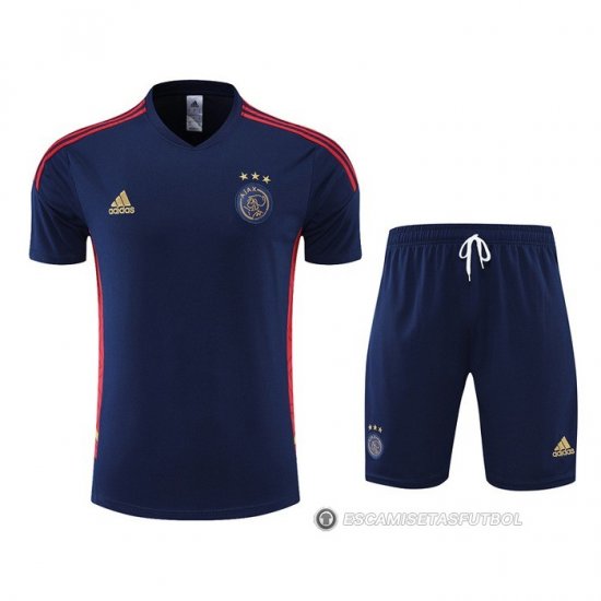 Chandal del Ajax Manga Corta 22-23 Azul - Pantalon Corto - Haga un click en la imagen para cerrar