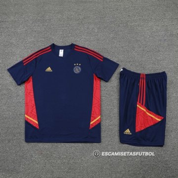 Chandal del Ajax Manga Corta 22-23 Azul - Pantalon Corto