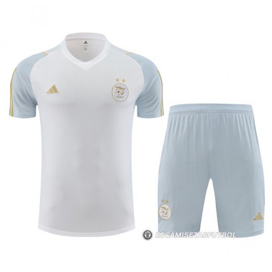 Chandal del Argelia Manga Corta 23-24 Blanco - Pantalon Corto - Haga un click en la imagen para cerrar