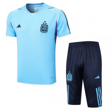 Chandal del Argentina Manga Corta 23-24 Azul - Pantalon Corto