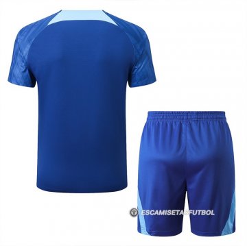 Chandal del Atletico Madrid Manga Corta 2022-2023 Azul - Pantalon Corto