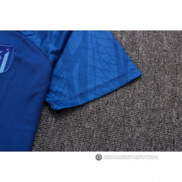 Chandal del Atletico Madrid Manga Corta 2022-2023 Azul - Pantalon Corto