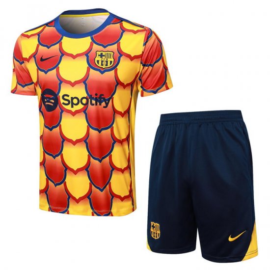Chandal del Barcelona Manga Corta 2024-25 Amarillo - Pantalon Corto - Haga un click en la imagen para cerrar