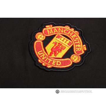 Chandal del Manchester United Manga Corta 22-23 Negro