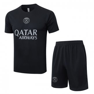 Chandal del Paris Saint-Germain Jordan Manga Corta 25-26 Negro - Pantalon Corto