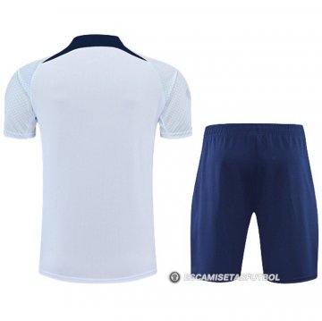 Chandal del Paris Saint-Germain Manga Corta 2022-23 Blanco - Pantalon Corto