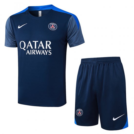 Chandal del Paris Saint-Germain Manga Corta 2025-26 Azul - Pantalon Corto - Haga un click en la imagen para cerrar