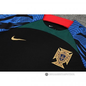 Chandal del Portugal Manga Corta 2022-23 Negro - Pantalon Corto