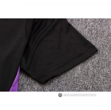 Chandal del Real Madrid Manga Corta 22-23 Negro y Purpura