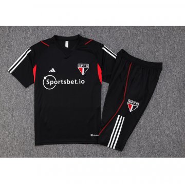 Chandal del Sao Paulo Manga Corta 23-24 Negro - Pantalon Corto