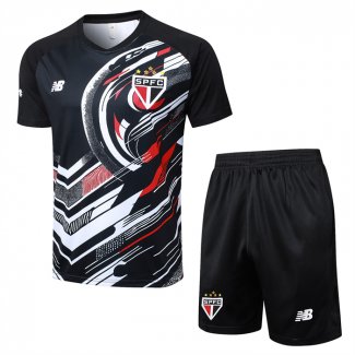 Chandal del Sao Paulo Manga Corta 25-26 Negro - Pantalon Corto