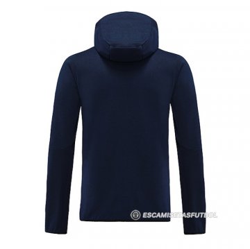 Chaqueta con Capucha del Barcelona 2022-23 Azul