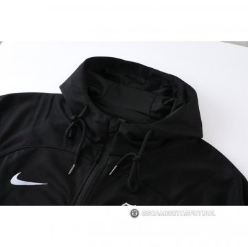 Chaqueta con Capucha del Barcelona 22-23 Negro