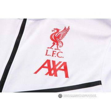 Chaqueta con Capucha del Liverpool 22-23 Blanco