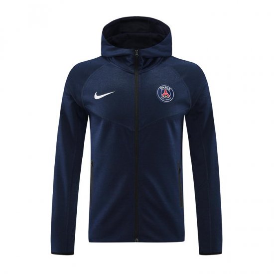 Chaqueta con Capucha del Paris Saint-Germain 24-25 Azul - Haga un click en la imagen para cerrar