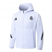 Chaqueta con Capucha del Real Madrid 25-26 Blanco