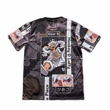 Tailandia Camiseta Japon Anime ONE PIECE 25-26 Negro
