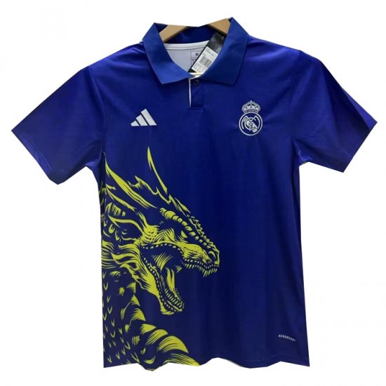 Tailandia Camiseta Real Madrid Dragon 24-25 Azul - Haga un click en la imagen para cerrar