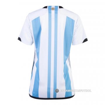 Camiseta Argentina 3 Estrellas 1ª Mujer 2022