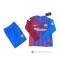 Camiseta Barcelona Primera Manga Larga Nino 21-22