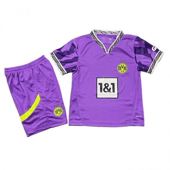 Camiseta Borussia Dortmund Portero Special Nino 24-25 Purpura - Haga un click en la imagen para cerrar