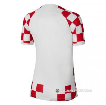 Camiseta Croacia 1ª Mujer 2022