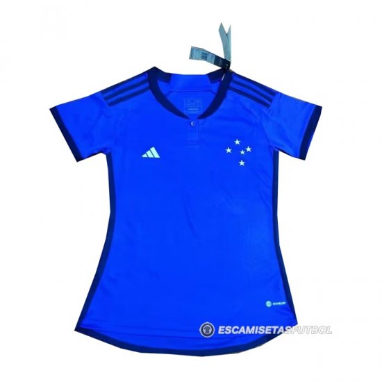 Camiseta Cruzeiro 1ª Mujer 2023 - Haga un click en la imagen para cerrar