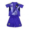 Camiseta Escocia Portero Nino 2024 Azul
