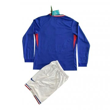 Camiseta Francia 1ª Manga Larga Nino 2024
