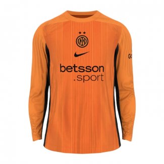 Camiseta Inter Milan Portero Manga Larga 25-26 Naranja